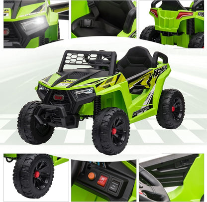 12V Kids Ride on Car, Electric Off-Road UTV Truck with Forward and Reverse Functions