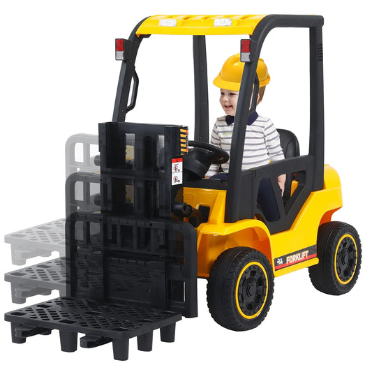 Kids Large 12v Electric Ride-on Fork Lift Truck with MP4 Player